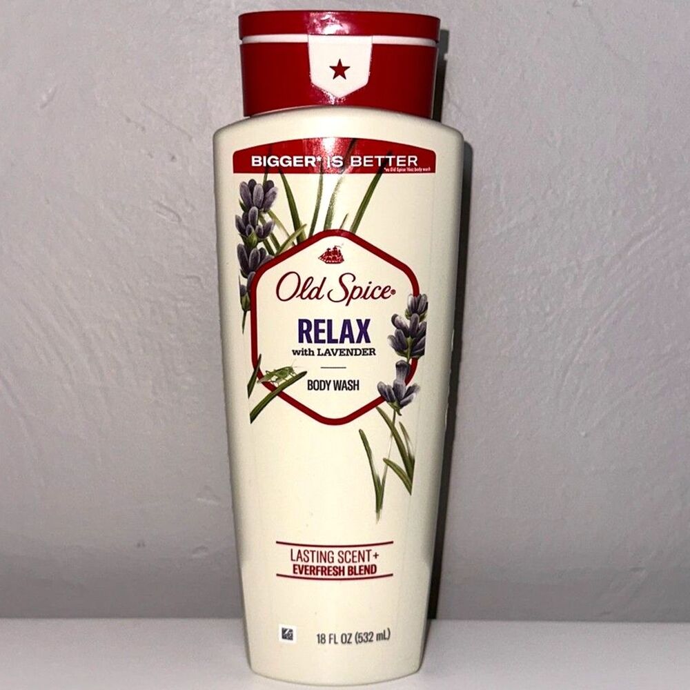 Old Spice Relax with Lavender Body Wash 18 oz NEW